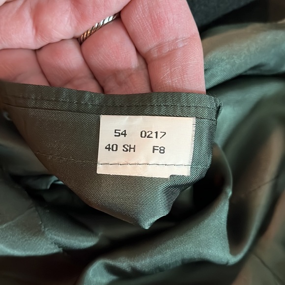Vtg 60s/70s BILL BLASS Size 40S Cashmere Sportcoat Forest Green 2-Button Classic - Picture 10 of 16